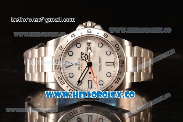 Rolex Explorer II Steel Case With Original Movement White Dial 216570 w - Click Image to Close