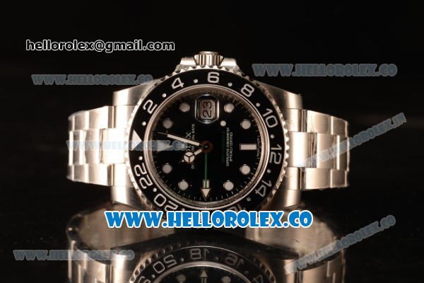 Rolex GMT-Master II Ceramic All Black Bezel Automatic (Correct Hand Stack) 116710LN - Click Image to Close