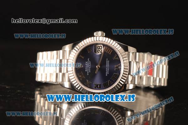 Rolex Datejust 31 Steel 2836 Auto With Steel Bracelet Blue Dial Roman - Click Image to Close