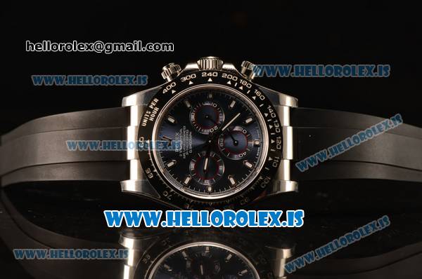 Rolex Daytona Yellow 904 Steel Rolex 4130 Auto Rubber Best Edition 1:1 Clone Blue Dial Stick 116520 - Click Image to Close