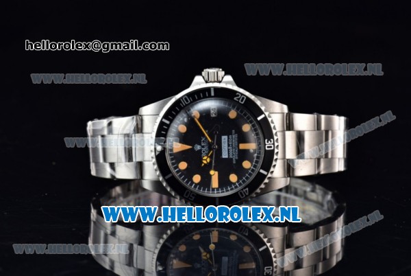 Rolex Submariner Comex Asia 2813 Automatic Steel Case with Black Dial Orange Dots Markers and Steel Bracelet - Click Image to Close