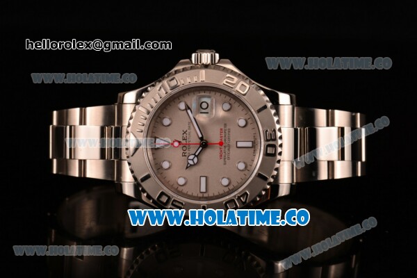 Rolex Yachtmaster I Clone Rolex 3135 Automatic Full Steel with Silver Dial and White Markers (J12) - Click Image to Close